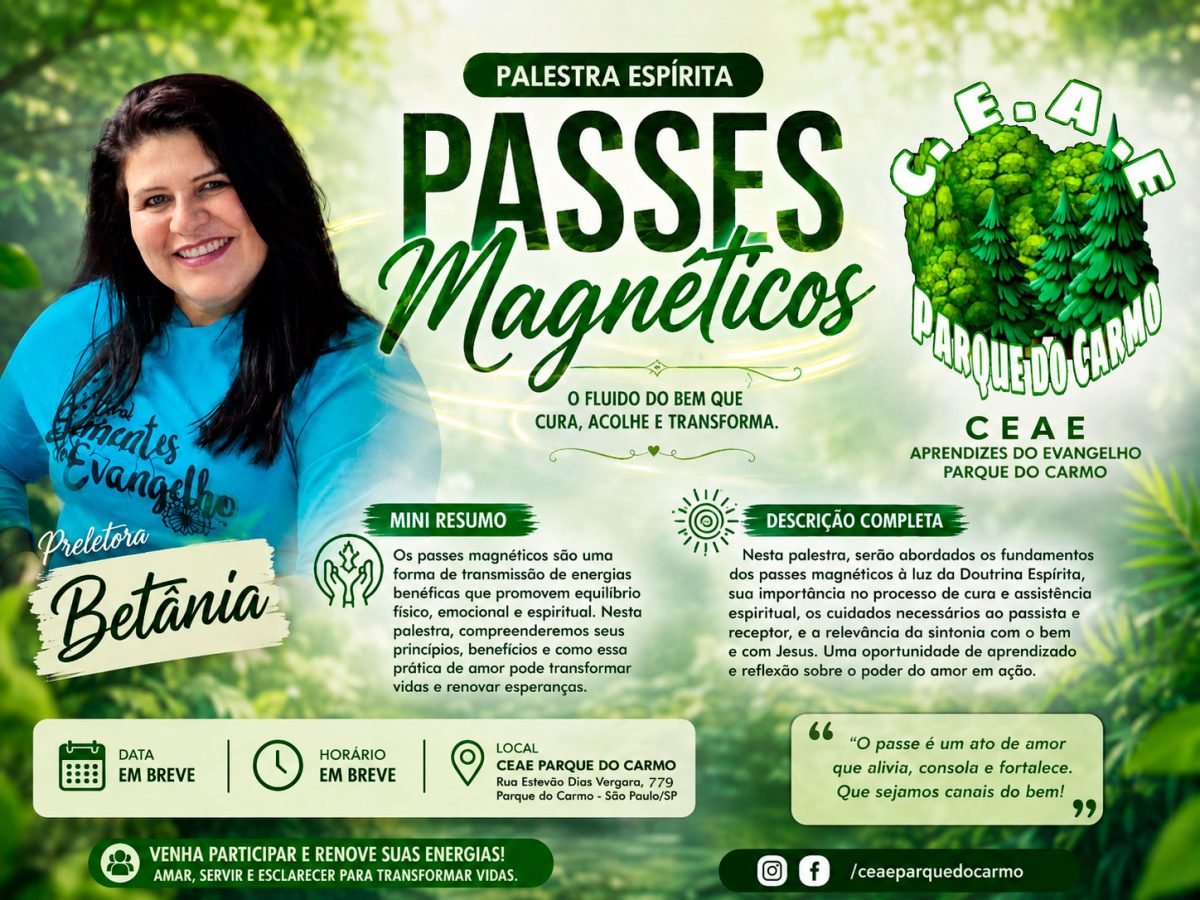 Passes Magnéticos — O Fluido do Bem que Cura, Acolhe e Transforma