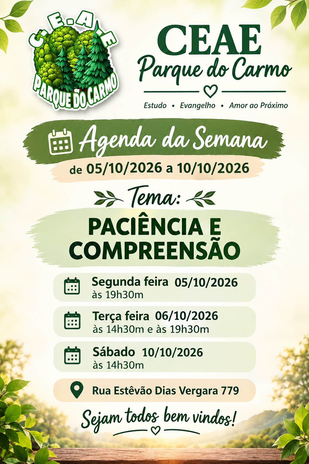 Paciência e compreensão