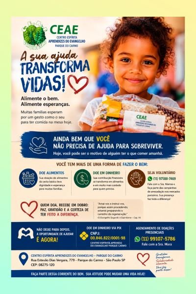 Campanha de doação de alimentos